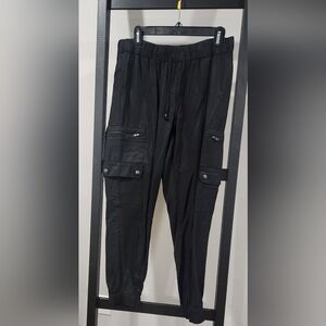 Banana Republic Black Cargo Jogger Pants Sz M